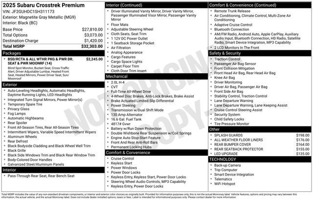 2025 Subaru Crosstrek Premium