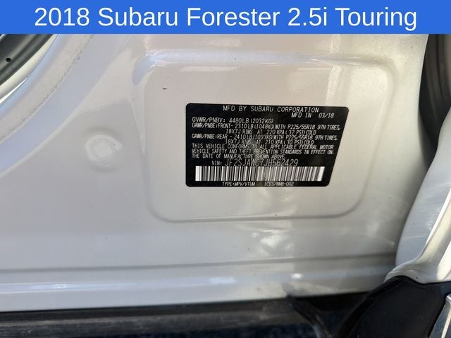 2018 Subaru Forester 2.5i Touring