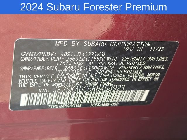 2024 Subaru Forester Premium