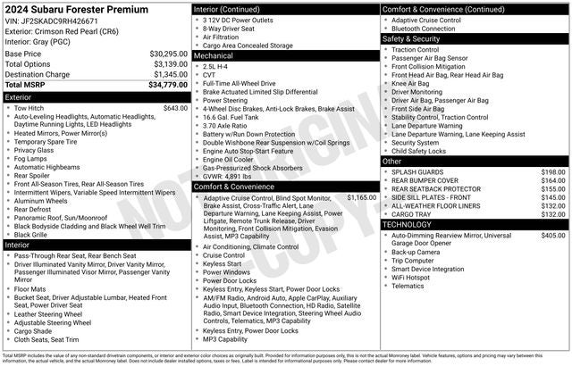 2024 Subaru Forester Premium