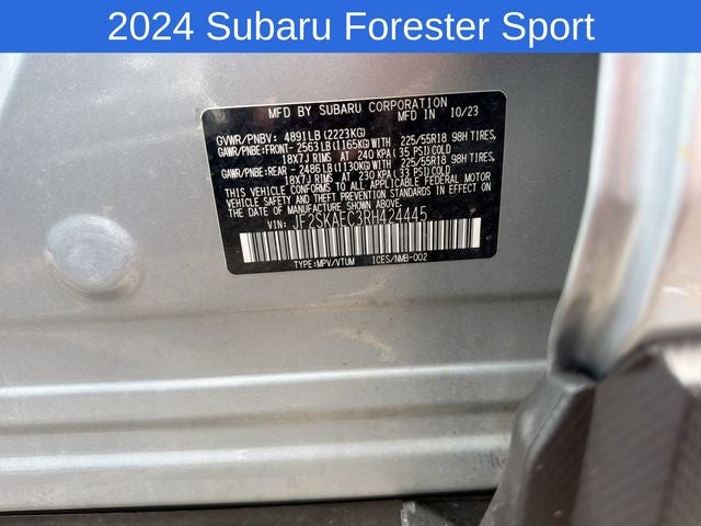 2024 Subaru Forester Sport