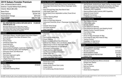 2019 Subaru Forester Premium