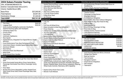 2024 Subaru Forester Touring