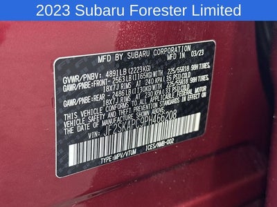 2023 Subaru Forester Limited