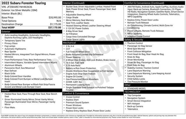2022 Subaru Forester Touring