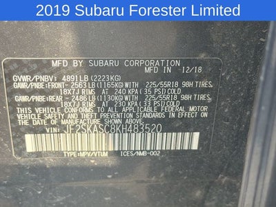 2019 Subaru Forester Limited