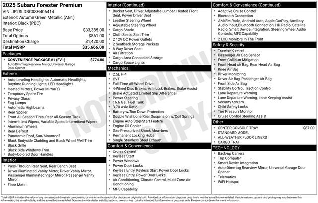 2025 Subaru Forester Premium