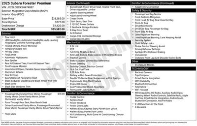 2025 Subaru Forester Premium