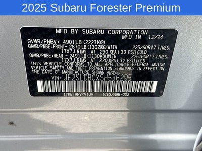 2025 Subaru Forester Premium