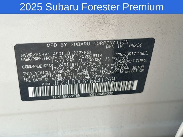 2025 Subaru Forester Premium