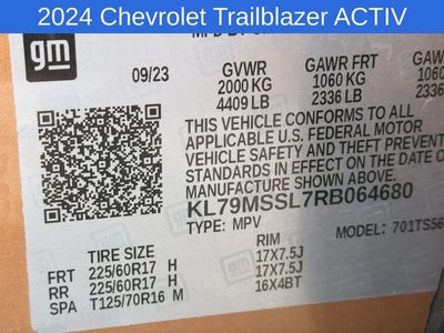 2024 Chevrolet TrailBlazer ACTIV