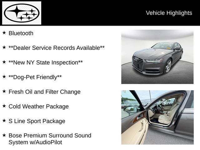 2016 Audi A6 2.0T Premium Plus quattro