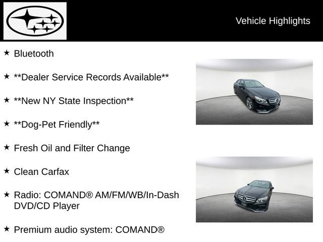 2016 Mercedes-Benz E-Class E 350 4MATIC®